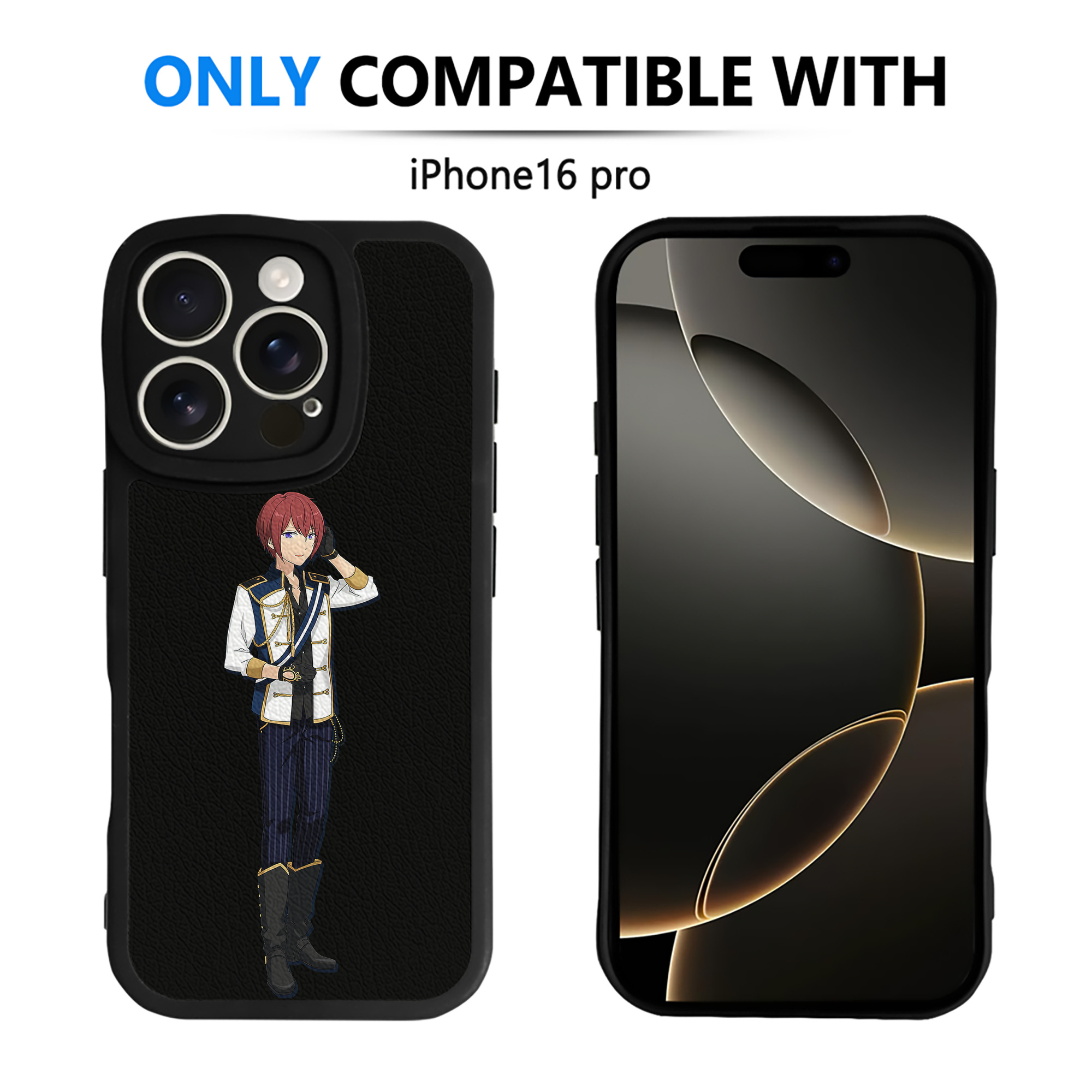 （画像用） あんさんぶるスターズ! Ensemble Stars 【iPhone 16シリーズ対応】シリコンスマホケース（レザー調） 材質：シリコン